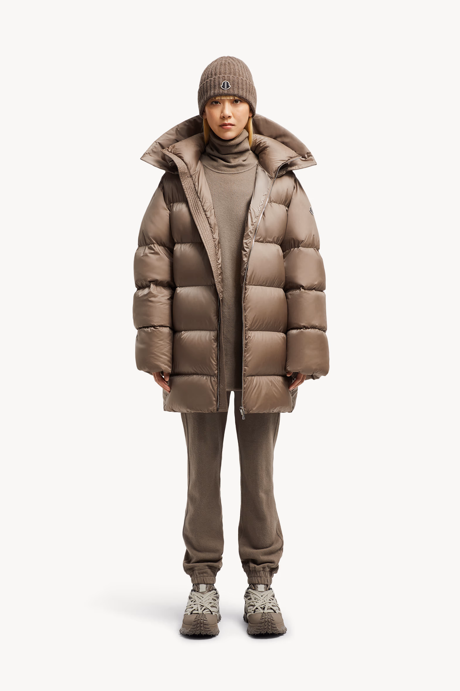 Pantalones deportivos de algodón Moncler + Rick Owens De Género Neutro Marrón Grisáceo Moncler 7